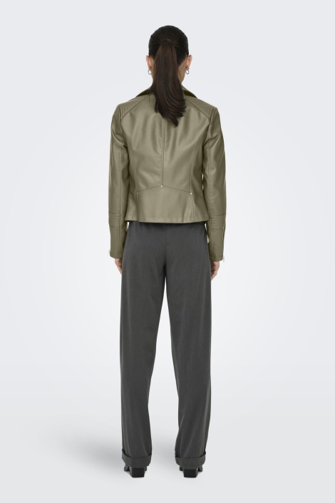 Only onlgemma faux leather biker otw noo